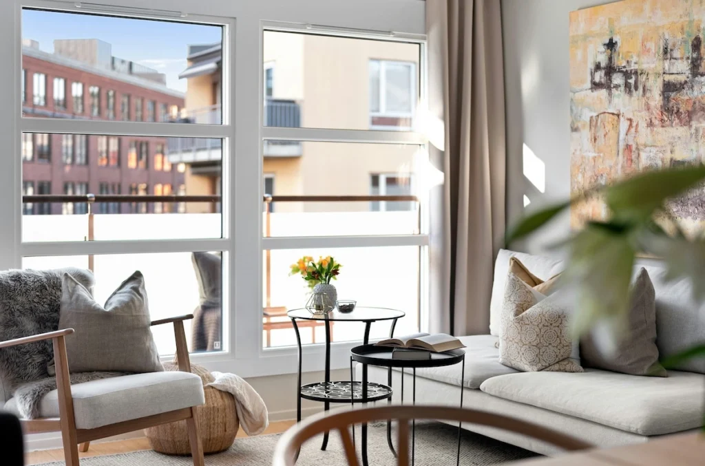 Interiör av en hyresrätt i Stockholm